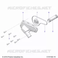 ENGINE, WATERPUMP IMPELLER AND COVER