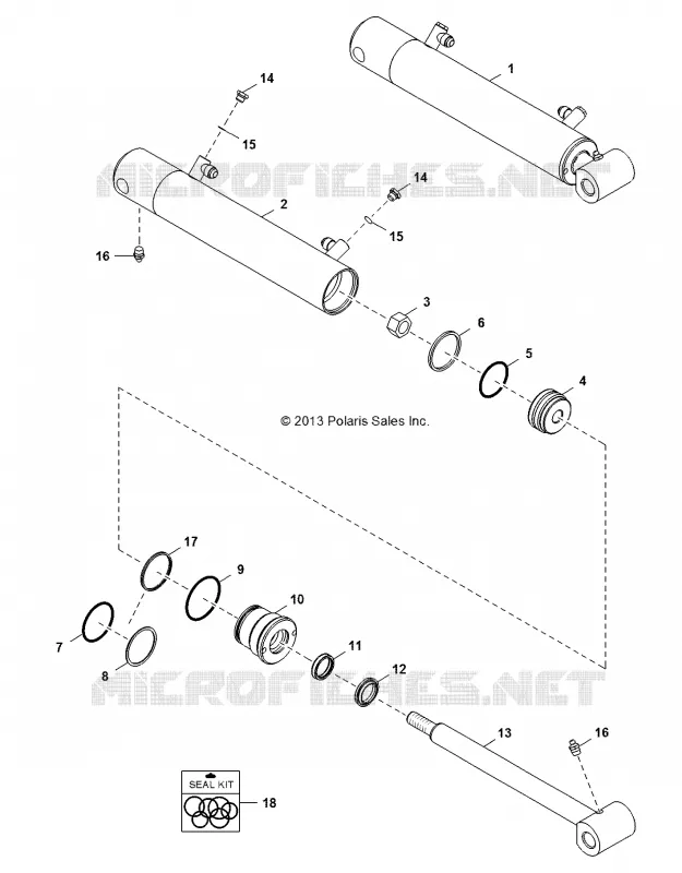 HYDRAULICS TILT CYLINDER