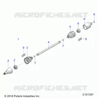 DRIVE TRAIN, DRIVE SHAFT, FRONT