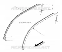 ROOF RAILS, 4 PASSENGER