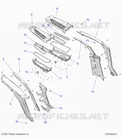 REAR BODYWORK FENDERS AND BEZELS- Z24NEE99A2/B2 (C0705025-9)
