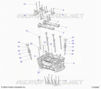 ENGINE, CYLINDER HEAD AND VALVES