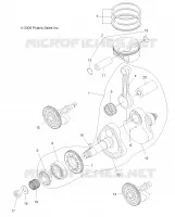 ENGINE, CRANKSHAFT AND PISTON