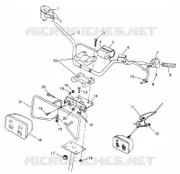 HANDLEBAR   HEADLIGHT SCRAMBLER W967840 (4935823582B008)