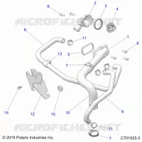 COOLING, THERMOSTAT AND BYPASS