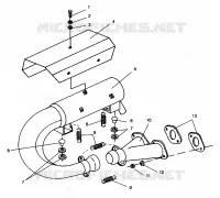 EXHAUST SYSTEM LITE 0943433 AND  LITE DELUXE 0943431 (4924992499027A)