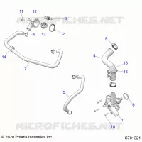 ENGINE, WATERPUMP AND BYPASS