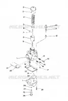 CARBURETOR TRAIL DEALER MUST VERIFY  JETTING   CARBURETOR NUMBERS (4919281928032A)