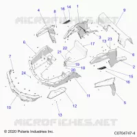 REAR BODYWORK RACK AND FENDERS