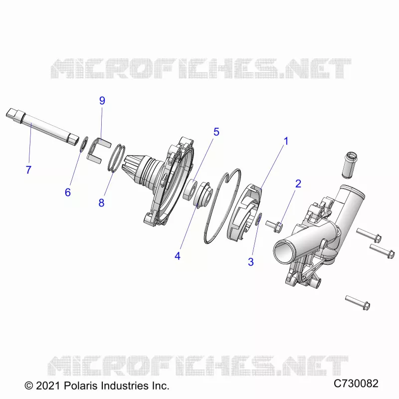 ENGINE, WATERPUMP ASSEMBLY