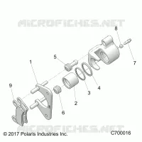 REAR BRAKE CALIPER