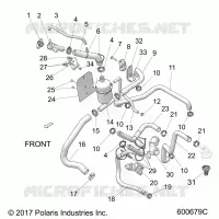 ENGINE, COOLING SYSTEM, BOTTLE/HOSES