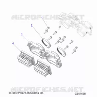 ENGINE, REED VALVE AND THROTTLE BODY ADAPTOR