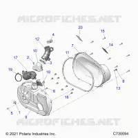 DRIVE TRAIN, CLUTCH COVER AND DUCTING