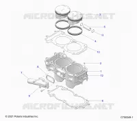 CYLINDER AND PISTON