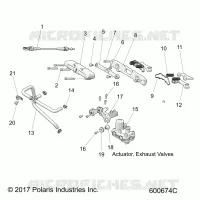 ENGINE, EXHAUST VALVE ASM.