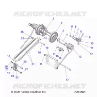 SUSPENSION, REAR TORQUE ARM