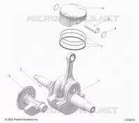 ENGINE, CRANKSHAFT, PISTON AND BALANCE SHAFT