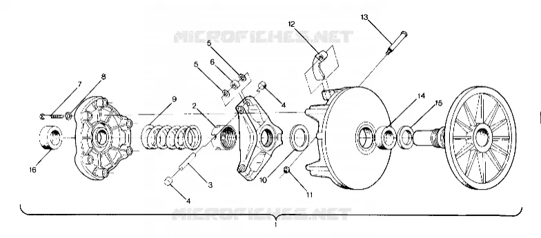 DRIVE CLUTCH SPORT AND SPORT GT (4915451545019A)