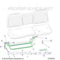 SEAT ASM. REAR FRAME