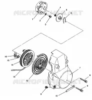 RECOIL STARTER ASSEMBLY CLASSIC 0942865 AND  CLASSIC TOURING 0942875 (4924962496049A)