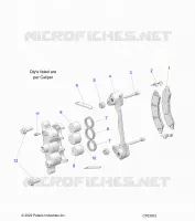 BRAKES, FRONT BRAKE CALIPER