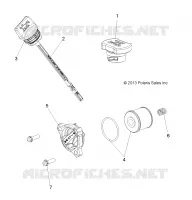 OIL FILTER, DIPSTICK AND FILL CAP