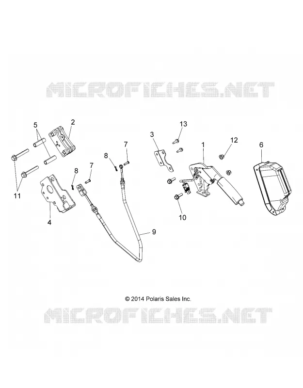 BRAKES, PARKING BRAKE LEVER ASM.
