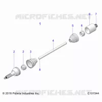 DRIVE TRAIN, REAR DRIVE SHAFT