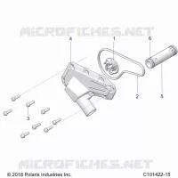 ENGINE, WATERPUMP IMPELLER AND COVER