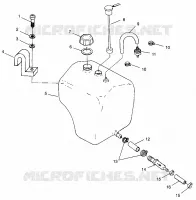 OIL TANK HURRICANE B964466 AND INTL. HURRICANE I964466 (4935733573A012)