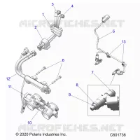 FUEL SYSTEM, RAIL, LINES AND THROTTLE BODY