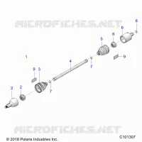 DRIVE TRAIN, DRIVE SHAFT, FRONT