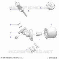 OIL FILTER AND DIPSTICK