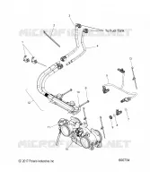 FUEL SYSTEM, RAIL, LINES AND THROTTLE BODY