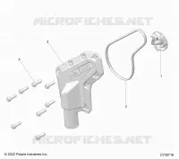 ENGINE, WATERPUMP IMPELLER AND COVER