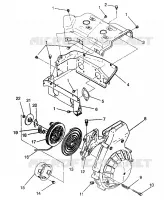 BLOWER HOUSING   RECOIL STARTER TRAIL 0972761, EUROPEAN TRAIL E972761,  TRA (4938313831D008)