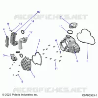ENGINE, ALTERNATOR COVER HVAC