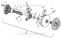 DRIVE CLUTCH LITE GT 0973133 AND EUROPEAN LITE GT E973133 (4938253825B011)
