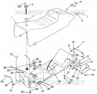 SEAT   GAS TANK ULTRA SPX 0975678, ULTRA SPX SE H975678 AND EUROPEAN ULTR (4939533953A006)