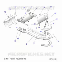ENGINE, EXHAUST SYSTEM