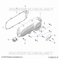 DRIVE TRAIN, CLUTCH COVER AND DUCTING