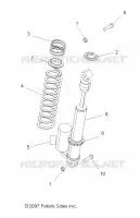 REAR SUSPENSION SHOCK MOUNTING