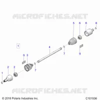 DRIVE TRAIN, FRONT DRIVE SHAFT