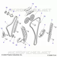 ENGINE, TIMING AND OIL CHAIN DRIVES