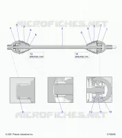 DRIVE TRAIN, HALF REAR SHAFT