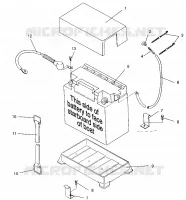 BATTERY BOX SLX 780 B954287 (4933953395B006)