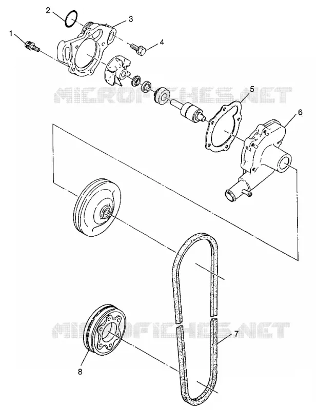 WATER PUMP 440 LC 0972760 (4938353835C006)