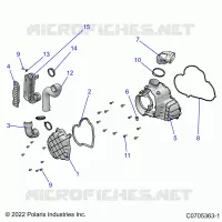 ENGINE, ALTERNATOR  COVER HVAC