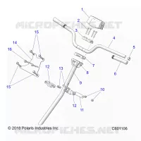 STEERING, H-BAR, STEERING POST, GRIPS